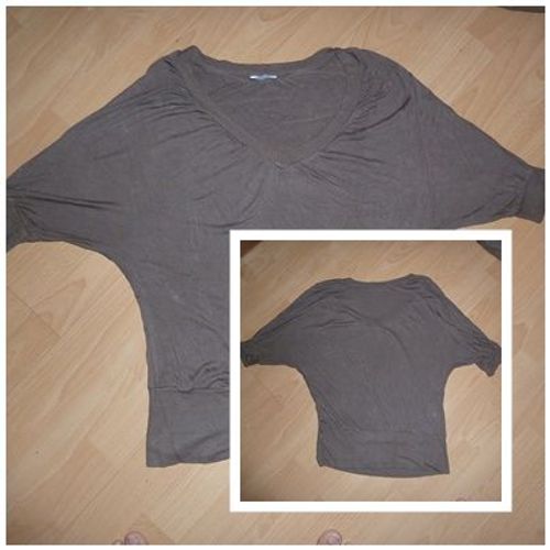 T-Shirt Pimkie Marron Taille 38 Coupe Chauve-Souris