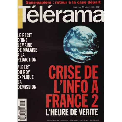 Télérama / 17-06-1998 N°2527 : Zazie (1/2p) - Claude Chabrol (4,5p) - Henri Michaux (2p)