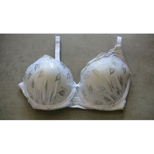 Soutien-Gorge 90b Blanc Et Doré