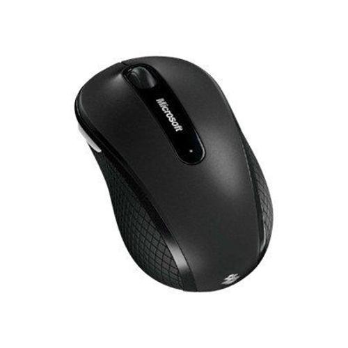 Microsoft Wireless Mobile Mouse 4000 - Souris - droitiers et gauchers - optique - 4 boutons - sans fil - 2.4 GHz - récepteur sans fil USB - graphite