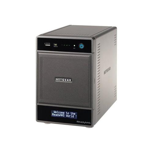 NETGEAR ReadyNAS Ultra 4 - Serveur NAS - 4 Baies - 4 To - SATA 3Gb/s - HDD 2 To x 2 - RAID 0, 1, 5 - RAM 1 Go - Gigabit Ethernet - iSCSI support