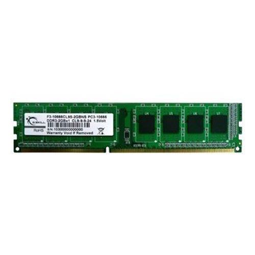 G.Skill NS Series - DDR3 - 2 Go - DIMM 240 broches - 1333 MHz / PC3-10600 - CL9 - 1.5 V - mémoire sans tampon - non ECC