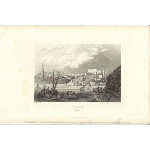 Gravure/Algerie/  Oran (Vue Générale.-1850)