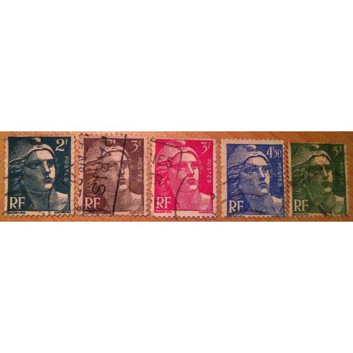 Timbres De 1945 En Très Bon État N°713,715,716,718a,719.