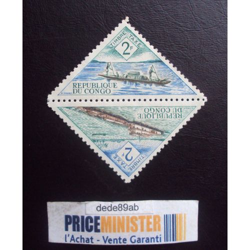 Congo.(Brazzaville).2 Timbres Taxe.2f République Du Congo.Non Oblitéré.