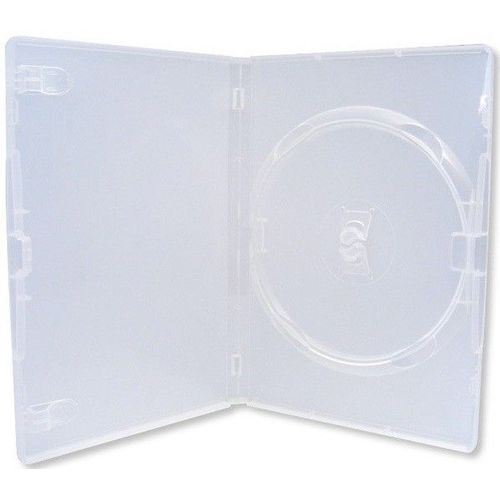 Boîtier DVD (14mm, transparent) pour un DVD, extensible, 1 pièce