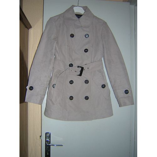 Veste Longue Zara Woman Xs 75% Coton 14% Polyester 9% Nylon 2% Elasthane.