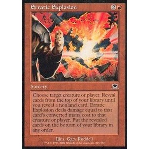 Erratic Explosion - Magic Mtg - Carnage Vo 201 - C
