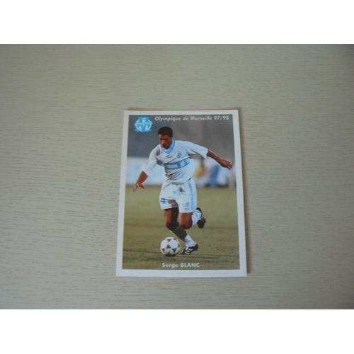 Carte Postale Serge Blanc Olympique De Marseille 97/98