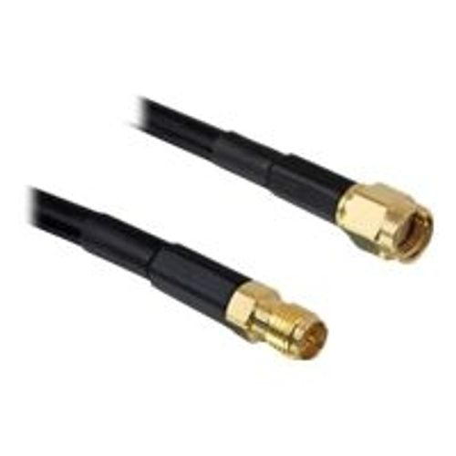 Delock - Rallonge de câble d'antenne - RP-SMA (M) pour RP-SMA (F) - 2 m - noir