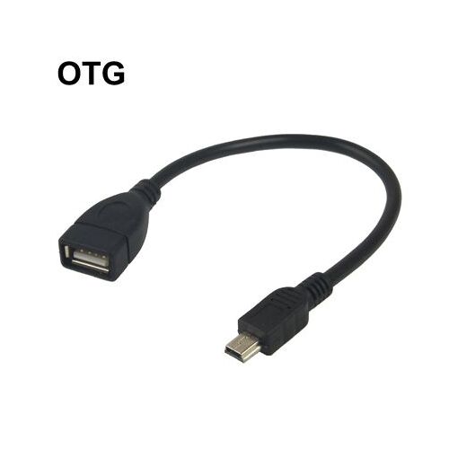 Câble Adaptateur OTG Mini USB Mâle Vers USB A Femelle - HTS - Connexion Appareils