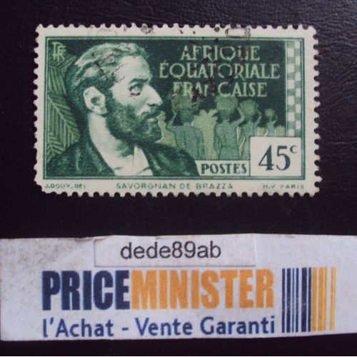 Afrique Equatoriale Française..45c Savorgnan De Brazza. Oblitéré.