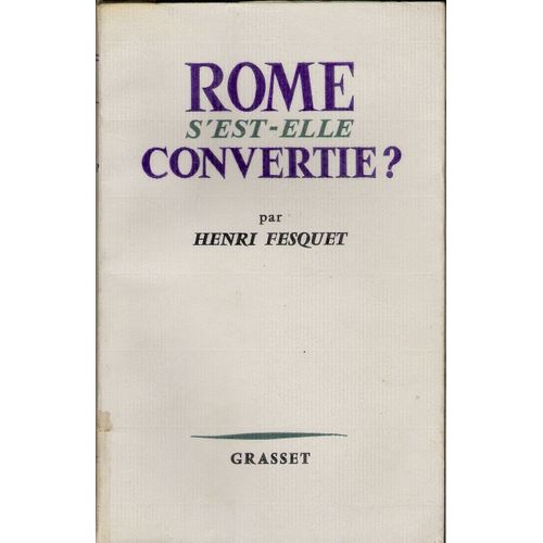 Rome S'est-Elle Convertie?
