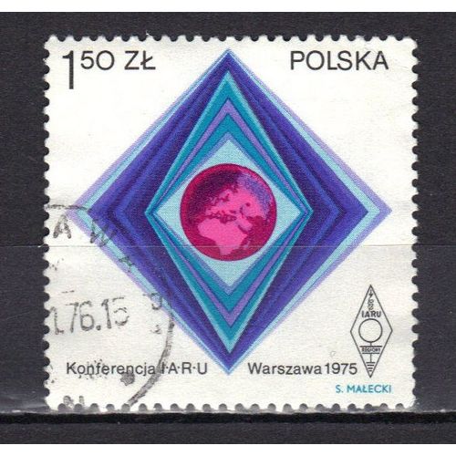 Pologne 1975 : Conférence Internationale Des Radios Amateurs À Varsovie - Timbre Oblitéré