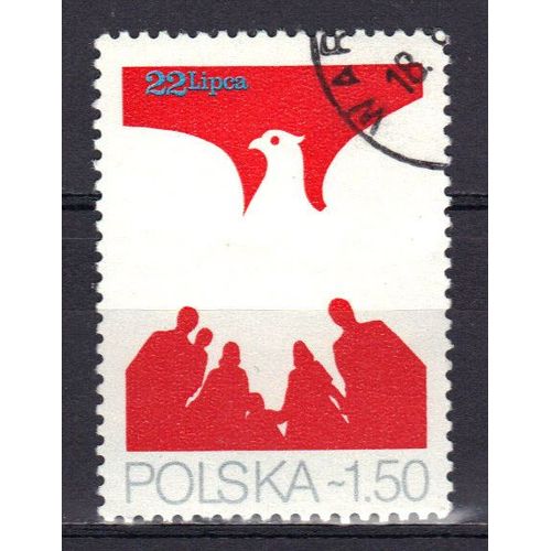 Pologne 1979 : 35è Anniversaire De La République Populaire De Pologne : Aigle Polonais (Armoiries) - Timbre Oblitéré