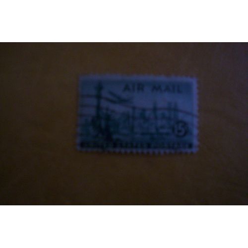 Timbre Oblitere " Air Mail "