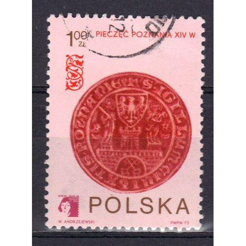 Pologne 1979 : "Poska 73" : Exposition Philatélique Internationale À Poznan : Sceau De Poznan - Timbre Oblitéré