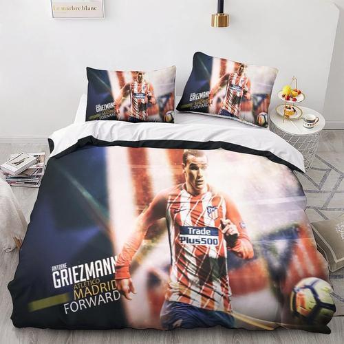 Antoine Griezmann Housse De Couettes Parure De Lit King£¿Xcm£©, Pi¿¿Ces Microfibre Football Star Ensemble De Literie Avec Housses De Couettes Assortie