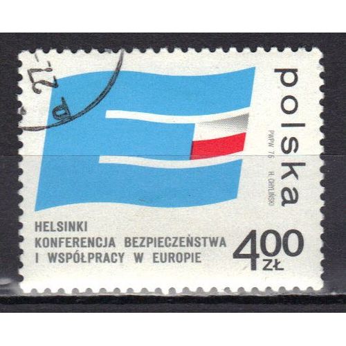 Pologne 1975 : Conférence De La Sécurité Et De La Coopération En Europe, À Helsinki - Timbre Oblitéré