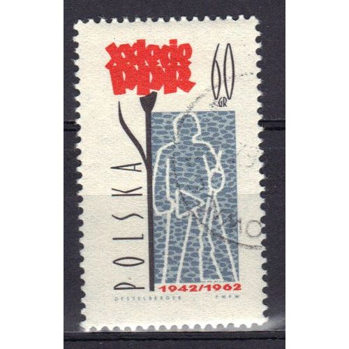 Pologne 1962 : 20è Anniversaire Du Parti Ouvrier : Maçon - Timbre Oblitéré