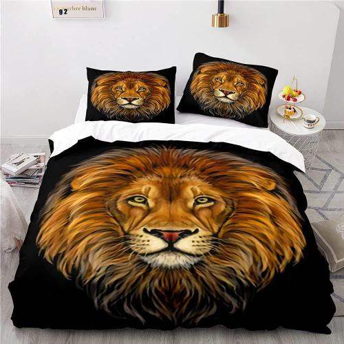 Le Roi Lion Simba Parure De Lit D Avec Housse De Couette Et Taie D'oreiller (A, X Cm + X Cm)