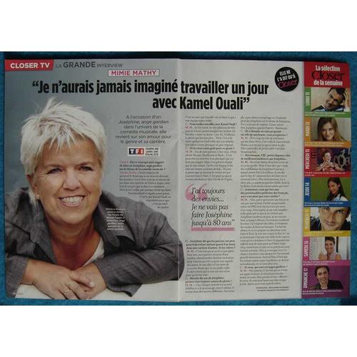 Closer N°139, Coupure De Presse, Mimie Mathy