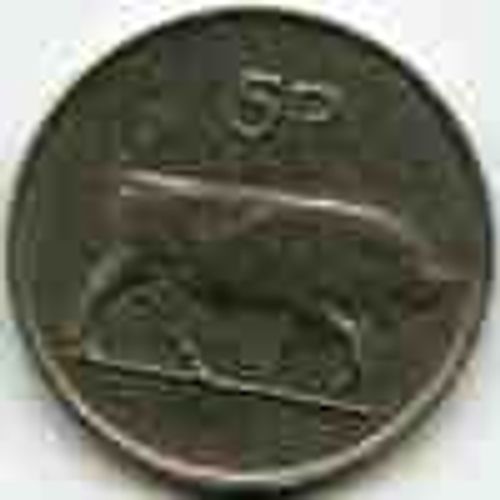 Irlande - Eire = 5 Pingin De 1992 Harpe Et Taureau.