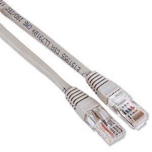 Hama - Cordon de raccordement - RJ-45 (M) pour RJ-45 (M) - 10 m - UTP - CAT 5e - moulé - gris (pack de 10)