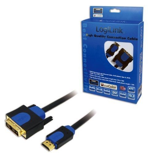 LogiLink - Câble adaptateur - HDMI mâle pour DVI-D mâle - 10 m