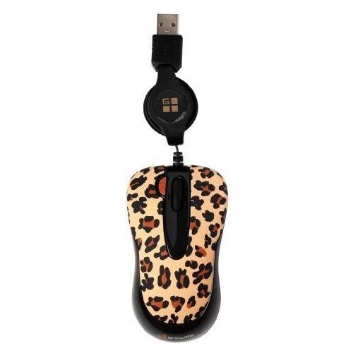 G-CUBE SOURIS OPTIQUE USB LUXLEOPARD BRUN