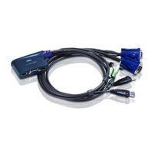 ATEN CS62US - Commutateur écran-clavier-souris/USB - 2 x USB - de bureau