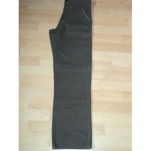 Pantalon Vert Kaki Neuf Coupe Droite 14 Ans