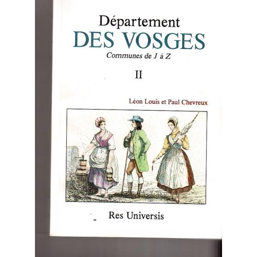 Vosges - Departement Des - Vol - Ii