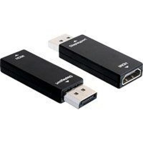 Delock - Adaptateur HDMI - DisplayPort mâle pour HDMI femelle - noir