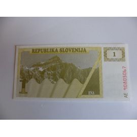 Slovénie 1 Tolar 1990 ,  Neuf / Unc !!