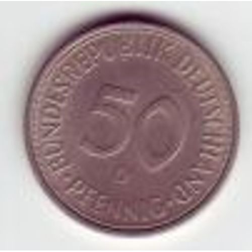 Allemagne De L'ouest - Rfa = Pièce De 50 Pfennig De 1950 Lettre D