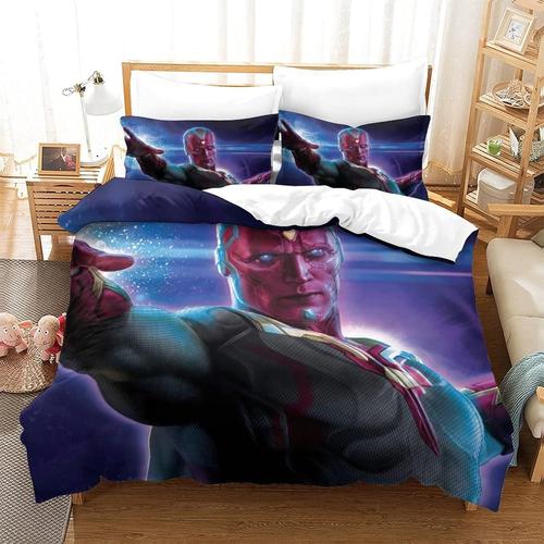 Avengers Impression En D Sets De Housse De Avec Fermeture Eclair Couettes Housse De Couette Microfibre £¬Adulte Gar? On Fille Nsemble£¬De Avec Ta