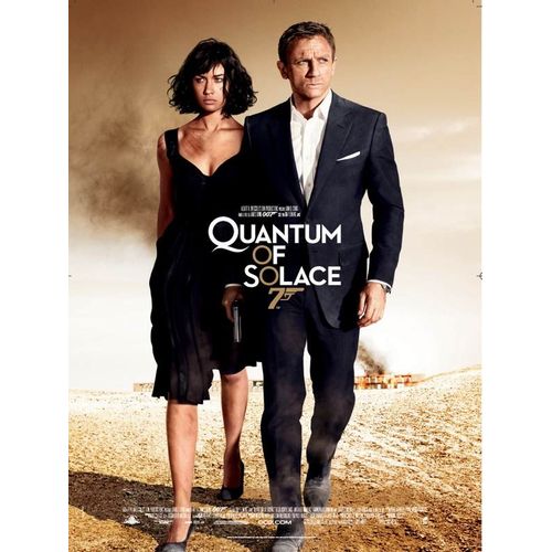 Quantum Of Solace -Véritable Affiche De Cinéma Pliée - Format 120x160 Cm -  De Marc Forster Avec Daniel Craig, Olga Kurylenko, Mathieu Amalric, Judi Dench, Giancarlo Giannini, Gemma Arterton- 2008