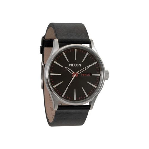 Montre Nixon The Sentry Leather Black