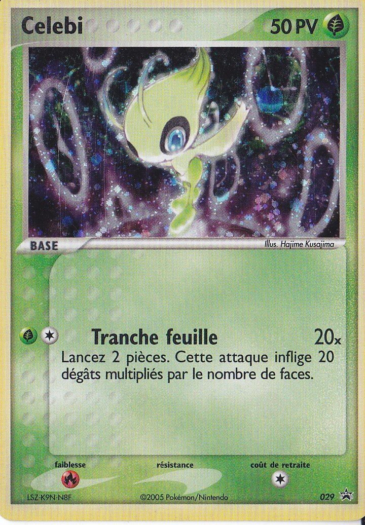 Pokemon Promo Francaise Black Star Nintendo 2me Série N° 029 Celebi Holo