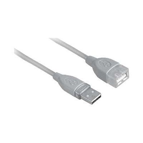 Hama - Rallonge de câble USB - USB (M) pour USB (F) - USB 2.0 - 1.8 m - gris