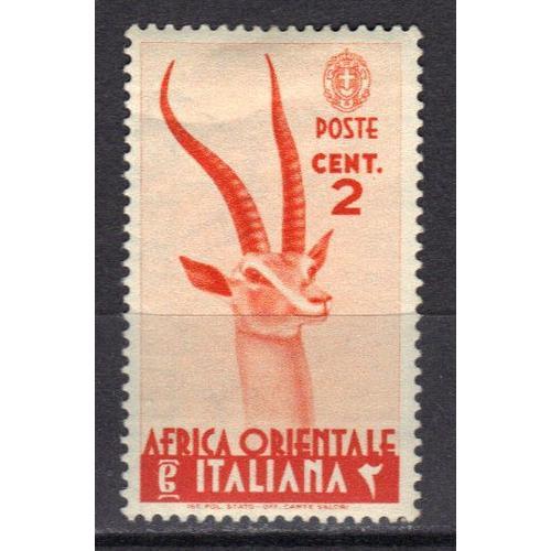 Afrique Orientale Italienne 1938 : Gazelle Dorcas- Timbre Neuf *