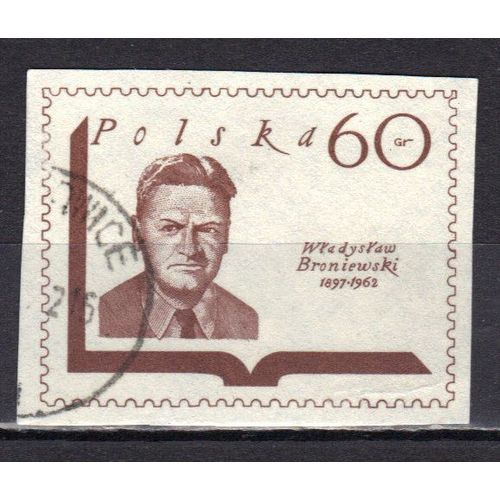 Pologne 1969 : Ecrivain Célèbre Contemporain Polonais :  Wladyslaw Broniewski - Entier Oblitéré