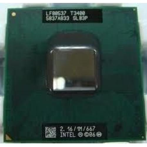 Processeur - Intel Pentium Dual-Core Mobile T3400 - 2.16 GHz - FSB 667 MHz - L2 1 Mo - Socket P - SLB3P