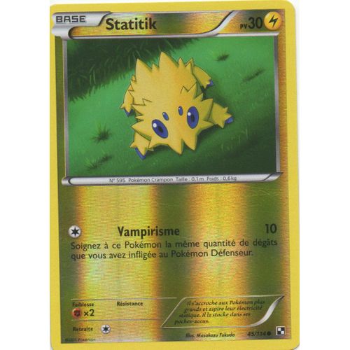 Statitik 45/114 Pokemon Noir Et Blanc