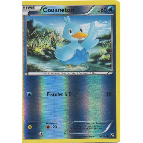 Couaneton 36/114 Pokemon Noir Et Blanc