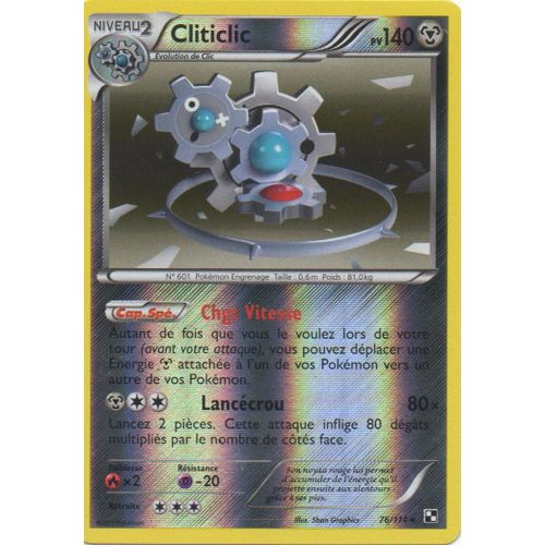 Cliticlic 76/114 Pokemon Noir Et Blanc