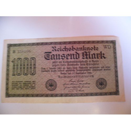 Allemagne 1000 Mark 1922