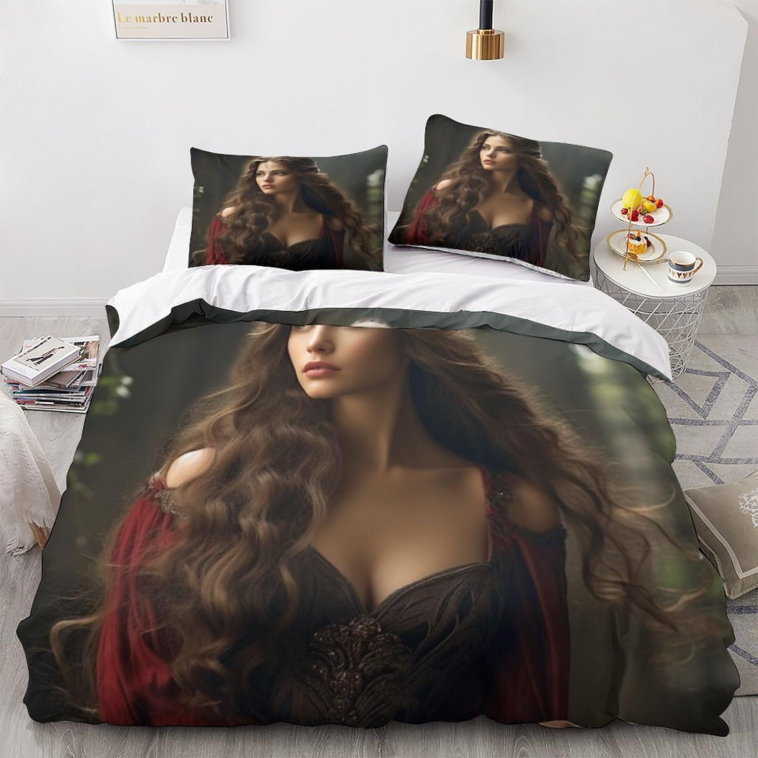 Parure De Lit Beauty Housse De Couette Imprim¿¿E En D Housse De Couette Sexy Pour Enfants Et Adultes Avec Taies D'oreiller En Microfibre Pi¿¿Ces Avec Fermeture ¿¿Clair Double