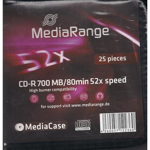 MediaRange - 25 x CD-R - 700 Mo (80 min) 52x